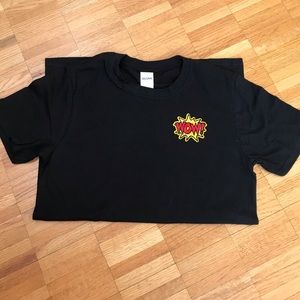 Custom designed black t-shirt